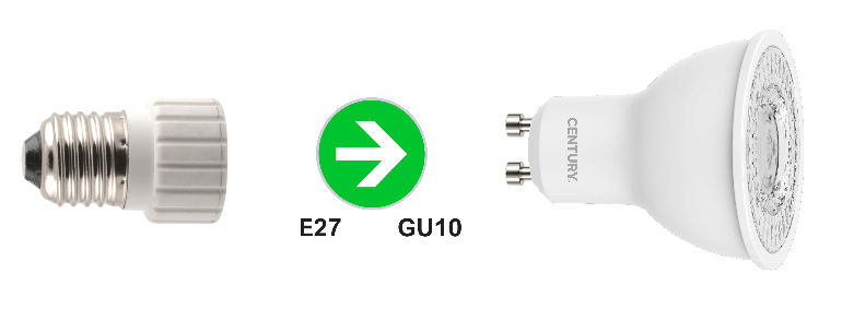 Redukce E27na GU10